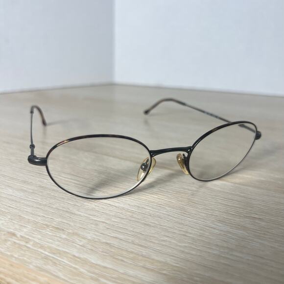 Giorgio Armani 269 1054 Eyeglasses Round Gunmetal Frames 48-20-140 Amazing Cond